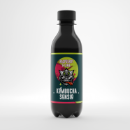 Kombucha Sensio чаена естествено газирана ферментирала напитка с малина и лайм 0.400 л 